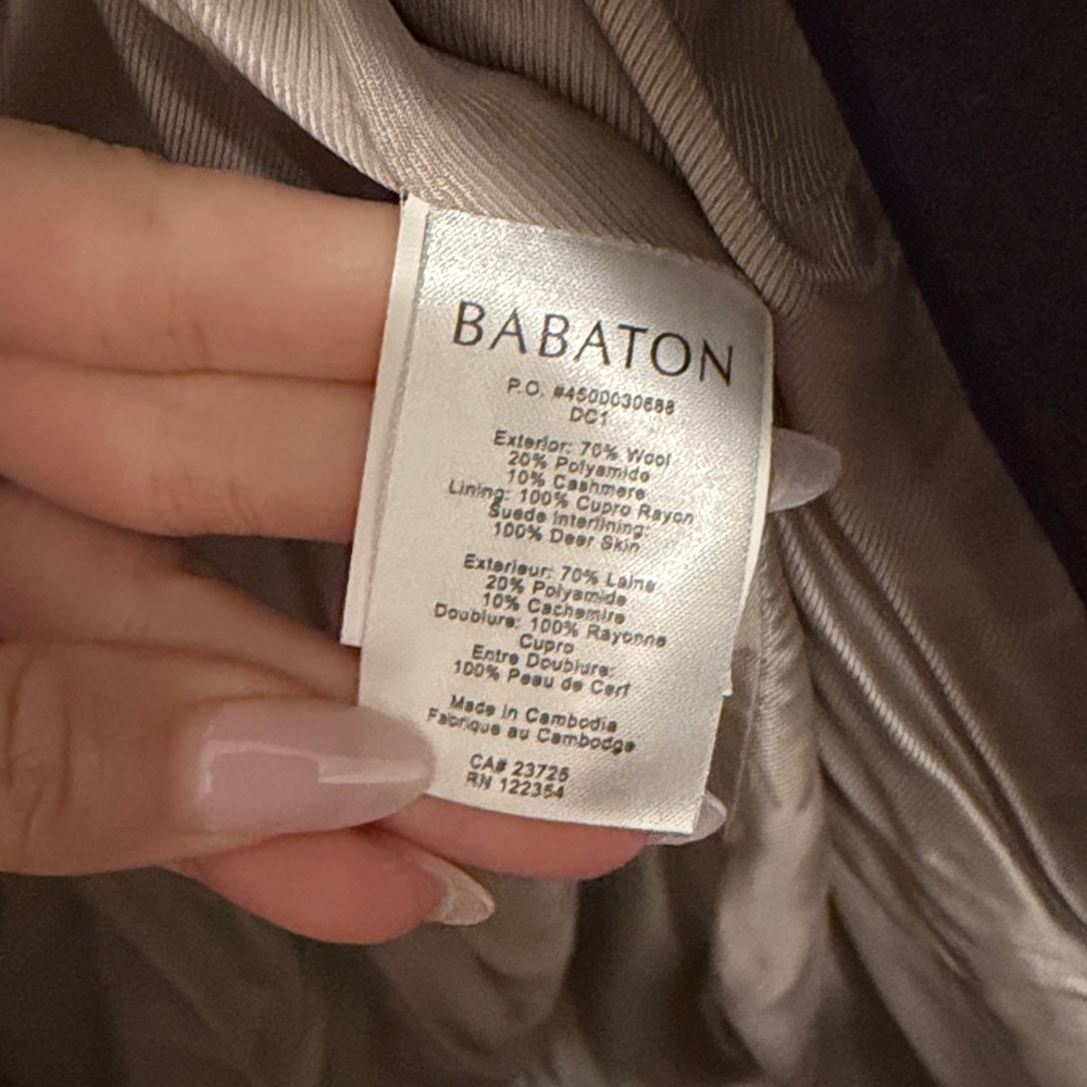 Aritzia Babaton Wool Hooded Coat - Picture 4 of 5